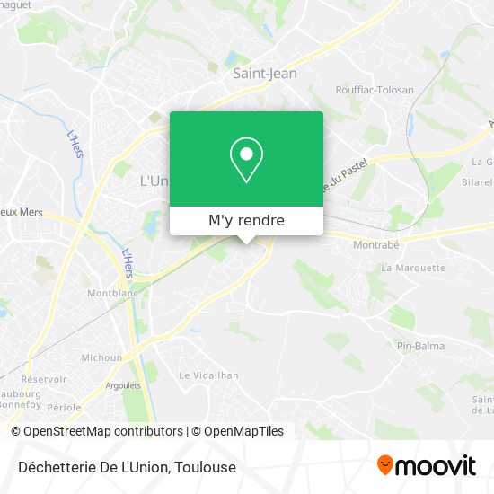 Déchetterie De L'Union plan