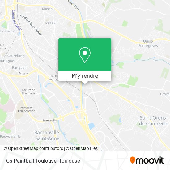 Cs Paintball Toulouse plan