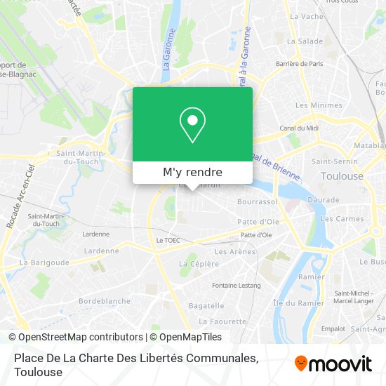 Place De La Charte Des Libertés Communales plan