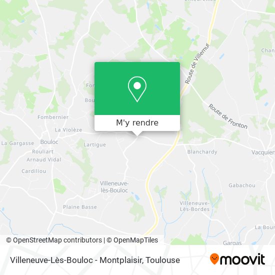 Villeneuve-Lès-Bouloc - Montplaisir plan