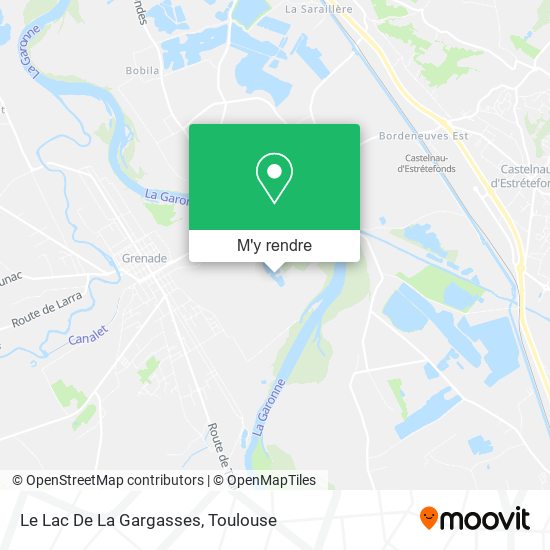 Le Lac De La Gargasses plan