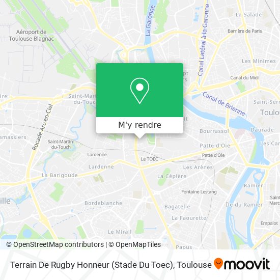 Terrain De Rugby Honneur (Stade Du Toec) plan