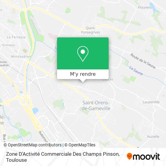 Zone D'Activité Commerciale Des Champs Pinson plan