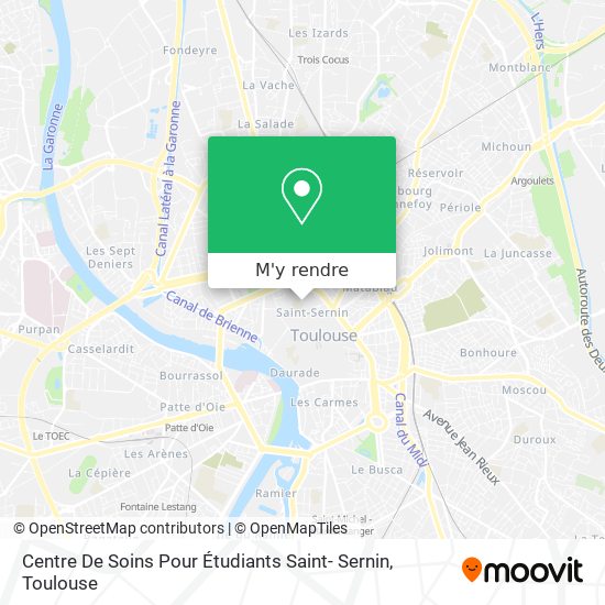 Centre De Soins Pour Étudiants Saint- Sernin plan