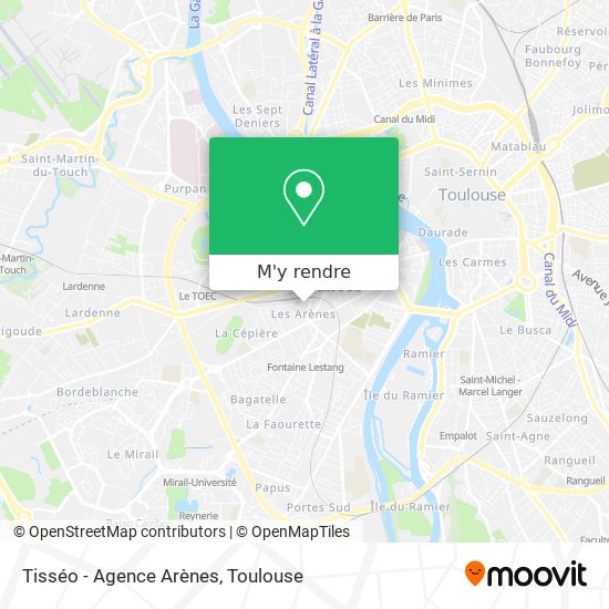 Tisséo - Agence Arènes plan