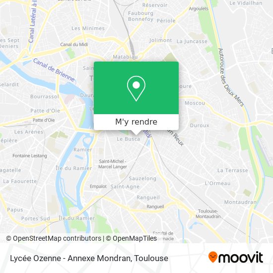 Lycée Ozenne - Annexe Mondran plan