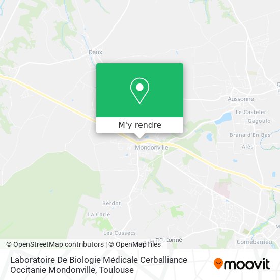 Laboratoire De Biologie Médicale Cerballiance Occitanie Mondonville plan