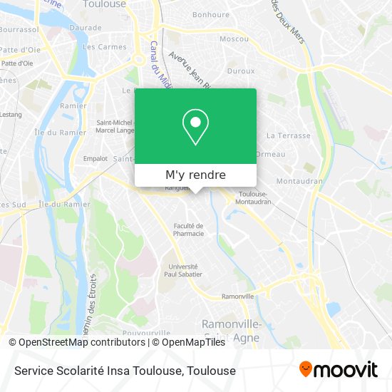 Service Scolarité Insa Toulouse plan