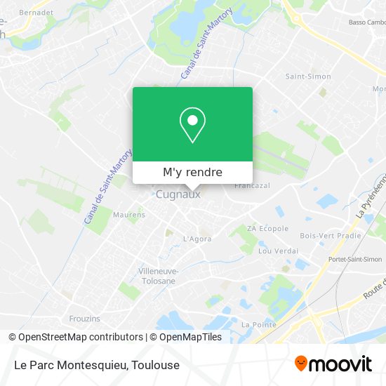 Le Parc Montesquieu plan