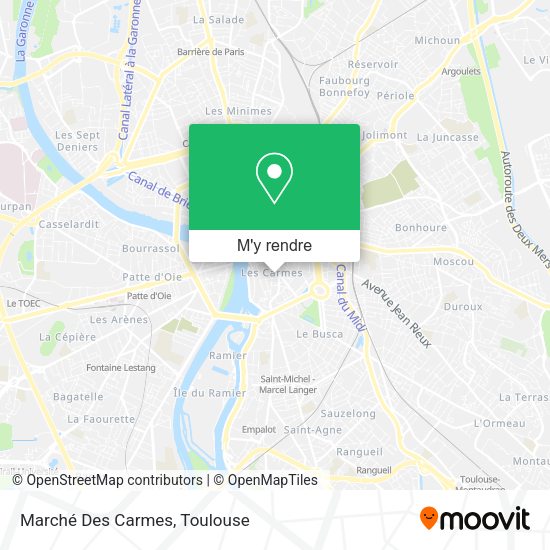 Marché Des Carmes plan