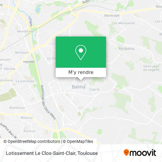 Lotissement Le Clos-Saint-Clair plan