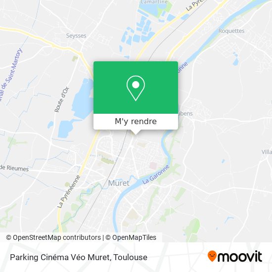 Parking Cinéma Véo Muret plan