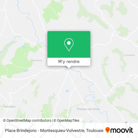 Place Brindejonc - Montesquieu-Volvestre plan