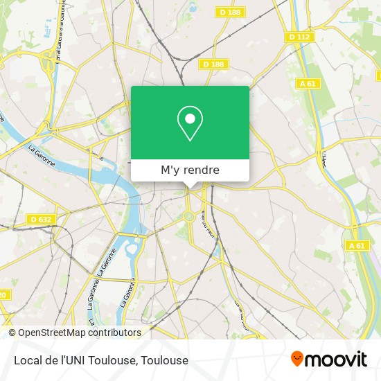 Local de l'UNI Toulouse plan