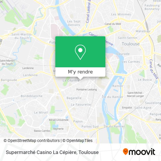 Supermarché Casino La Cépière plan