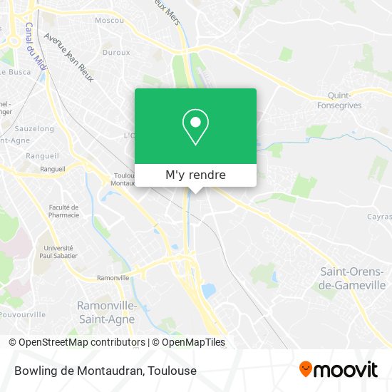 Bowling de Montaudran plan