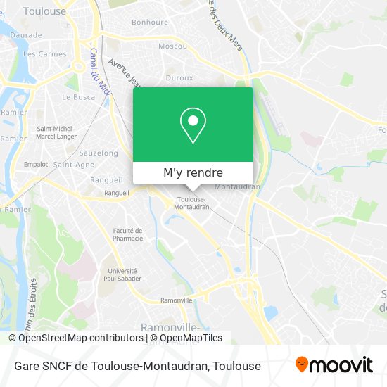 Gare SNCF de Toulouse-Montaudran plan