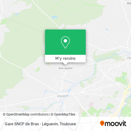 Gare SNCF de Brax - Léguevin plan