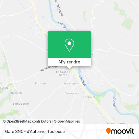 Gare SNCF d'Auterive plan