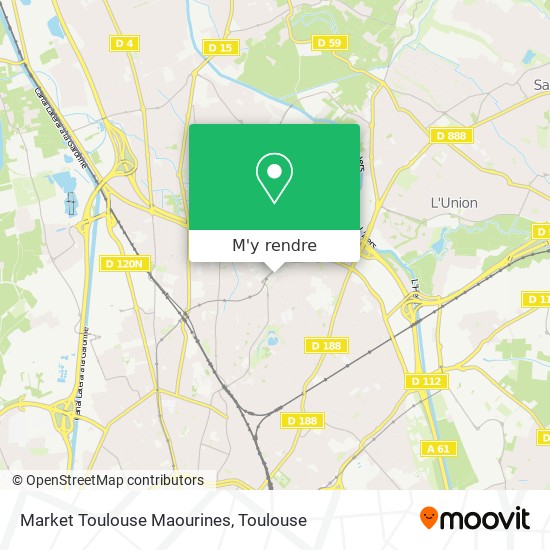 Market Toulouse Maourines plan