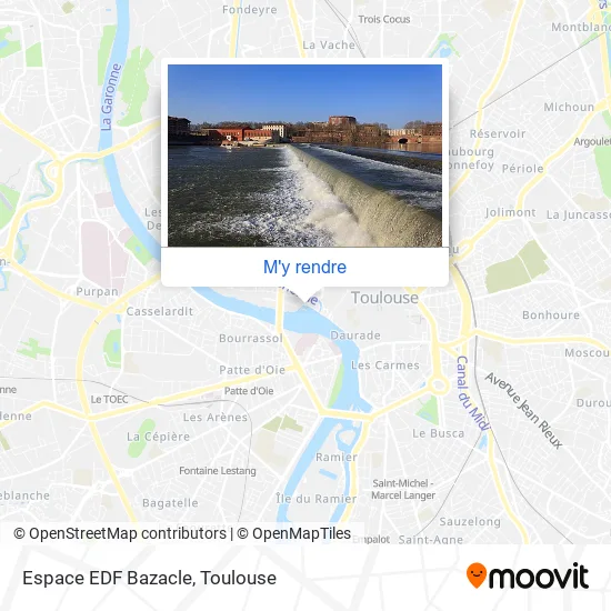 Espace EDF Bazacle plan
