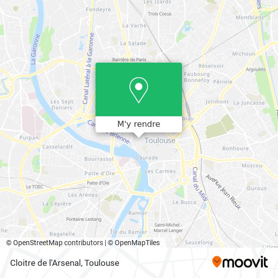 Cloitre de l'Arsenal plan