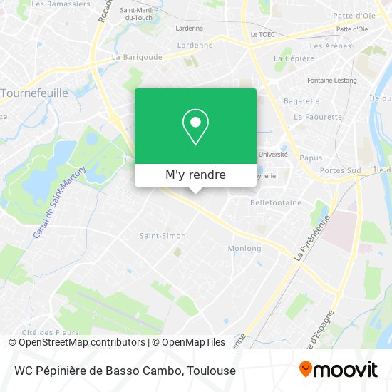 WC Pépinière de Basso Cambo plan