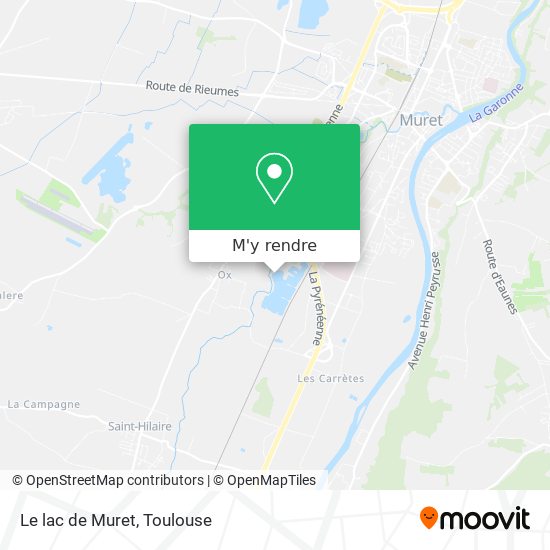 Le lac de Muret plan