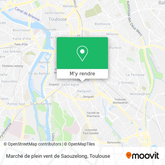 Marché de plein vent de Saouzelong plan