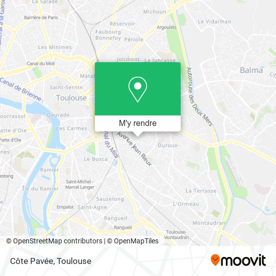 Côte Pavée plan