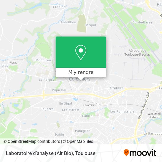 Laboratoire d'analyse (Air Bio) plan