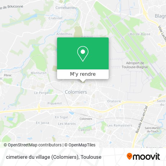 cimetiere du village (Colomiers) plan
