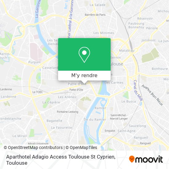 Aparthotel Adagio Access Toulouse St Cyprien plan