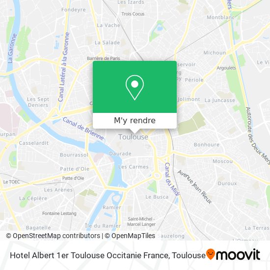 Hotel Albert 1er Toulouse Occitanie France plan