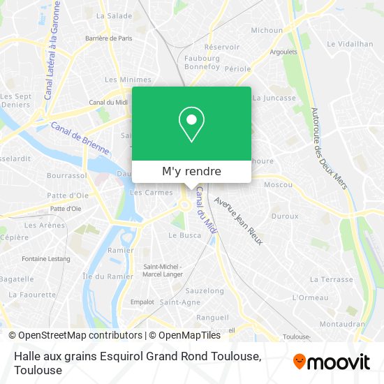 Halle aux grains Esquirol Grand Rond Toulouse plan