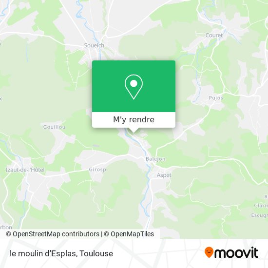 le moulin d'Esplas plan