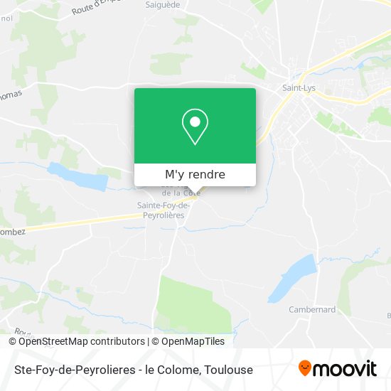 Ste-Foy-de-Peyrolieres - le Colome plan
