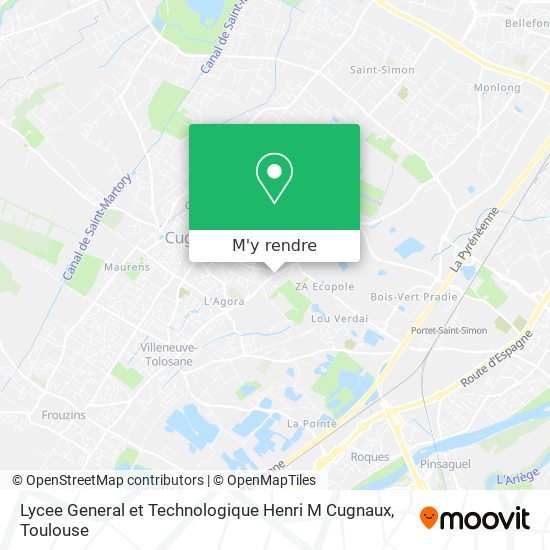 Lycee General et Technologique Henri M Cugnaux plan