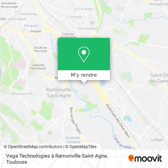 Vega Technologies à Ramonville-Saint-Agne plan