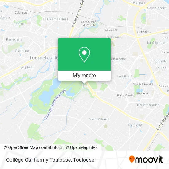 Collège Guilhermy Toulouse plan