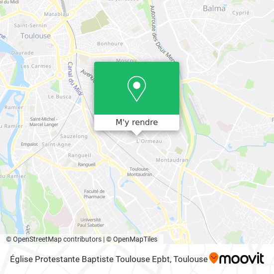 Église Protestante Baptiste Toulouse Epbt plan