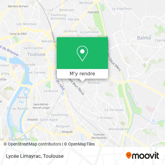 Lycée Limayrac plan