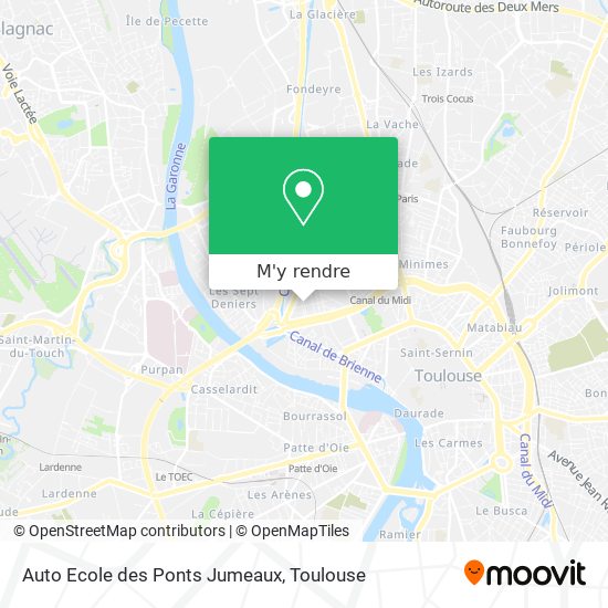 Auto Ecole des Ponts Jumeaux plan