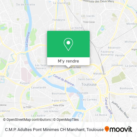 C.M.P. Adultes Pont Minimes CH Marchant plan