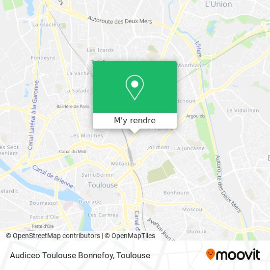 Audiceo Toulouse Bonnefoy plan