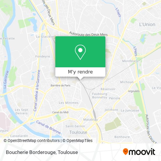 Boucherie Borderouge plan