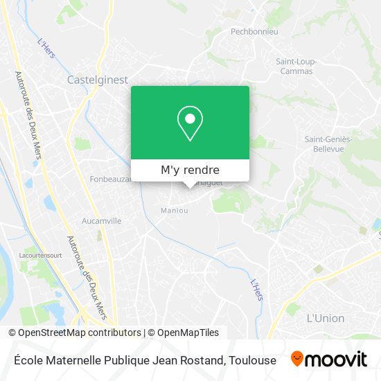 École Maternelle Publique Jean Rostand plan