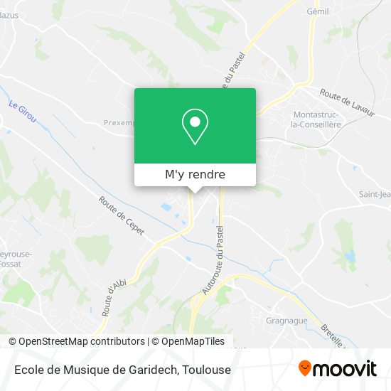 Ecole de Musique de Garidech plan