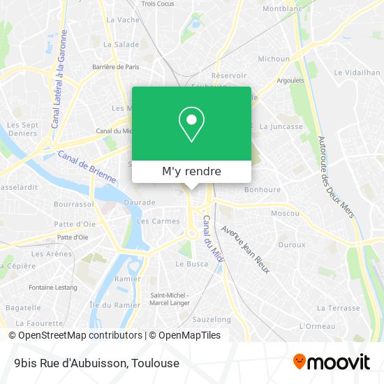 9bis Rue d'Aubuisson plan