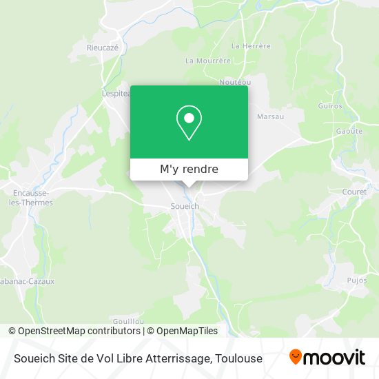 Soueich Site de Vol Libre Atterrissage plan